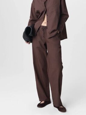 Mate the Label Organic Cotton Poplin Pant- Periwinkle Blue